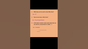 Power Point Question with Answers #shorts #viralvideo