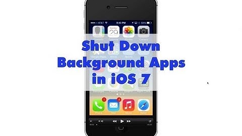 How to Shut Down Background Apps in iOS 7