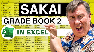 Excel - Sakai Grade Book Point Extraction - Part II of IV: Episode 1542