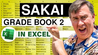 Excel - Sakai Grade Book Point Extraction - Part II of IV: Episode 1542