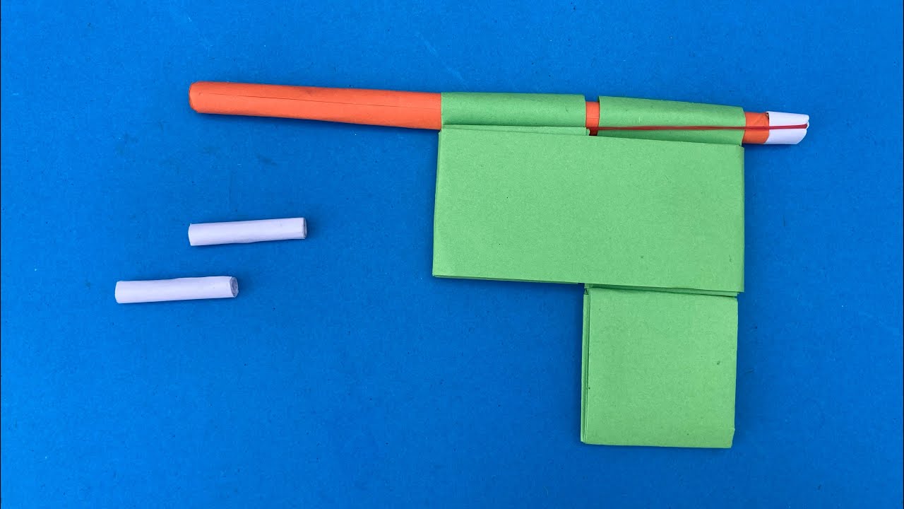 Papper Bullts How to make paper pistol 🔫 that shoots paper bullets - YouTube