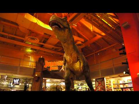 タイムズスクエアにあるトイザらスの恐竜の模型