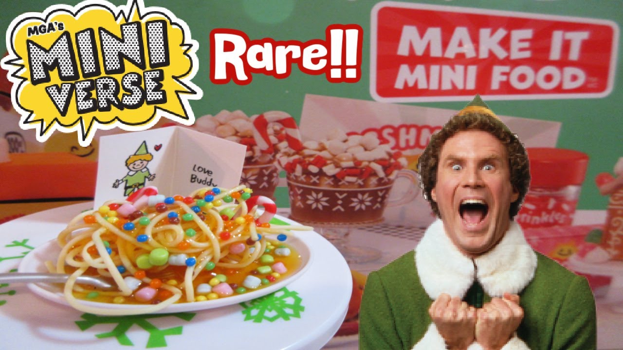 Buddy the Elf Spaghetti RARE Miniverse Holiday Set YouTube