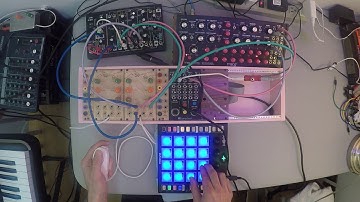 Experimenting with the Sonoclast MAFD Luxe MIDI-to-CV Eurorack Module. Play your DFAM with MIDI!