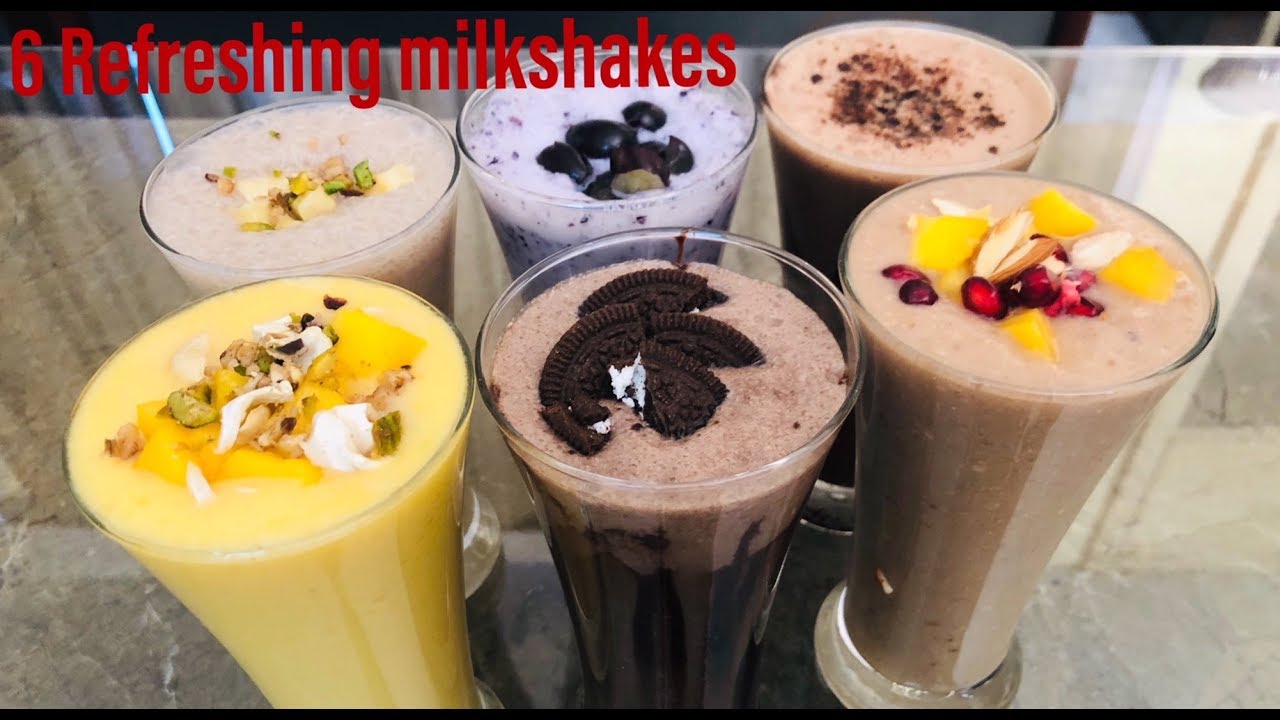 6 तरीके के मिल्कशेक गर्मियों के लिए |  6 Refreshing Milkshakes | Summer Special Drinks | Anyone Can Cook with Dr.Alisha
