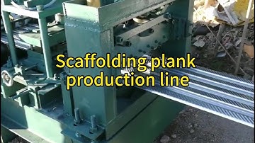 Galvanized steel scaffolding plank roll forming machine line, scaffold walking board production line