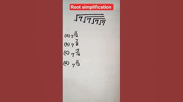 Root simplification trick | square root | #shorts #short #shortsfeed #maths