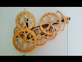 Leap Wooden Gear Clock Prototype by DeGregorio Clockworks Leap Wooden Gear Clock Prototype by DeGregorio Clockworks