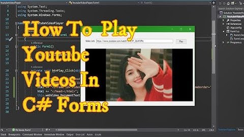 How to play Youtube Videos in C# Window Forms
