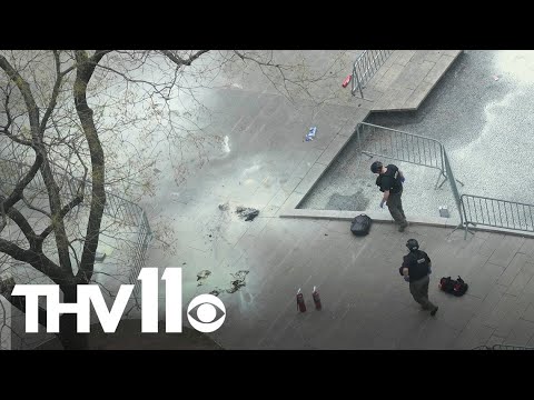 Man sets himself on fire outside Trump's Manhattan hush money trial
