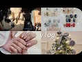 nail vlog | 1인 네일샵 사장님 브이로그 (12월이달의아트 만들기, 미니트리 설치하기, 크리스마스 꾸미기, 겨울네일)
