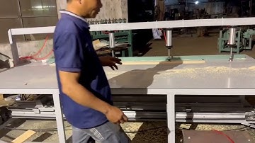 Máy cắt gỗ tấm, cắt nan pallet, cưa rong cạnh tự động