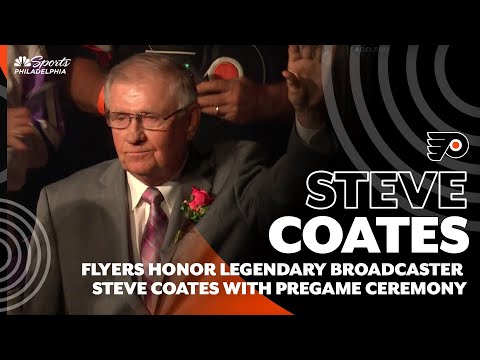 Steve Coates 'humbled' by retirement ceremony, says Flyers are 'on the way  up' – NBC Sports Philadelphia