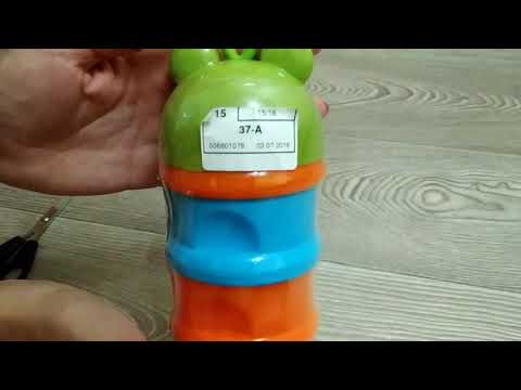 Контейнер для хранения детских смесей Lindo Li 839 Зеленый (4890212008392)