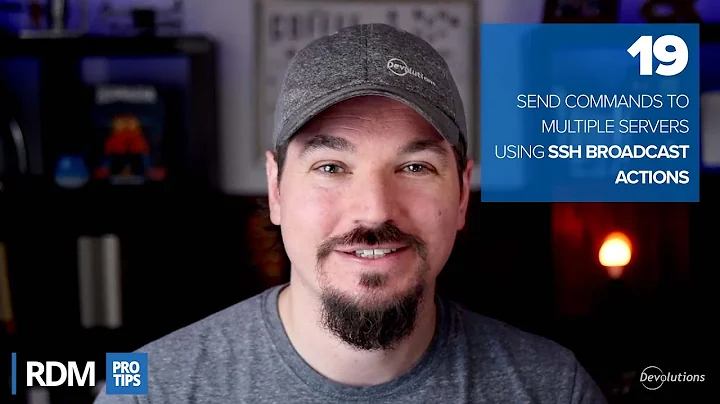 Send Commands to Multiple Servers using SSH Broadcast Actions - RDM Pro Tip 019