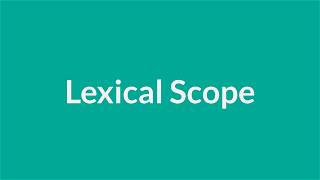 Lexical Scope (JavaScript)