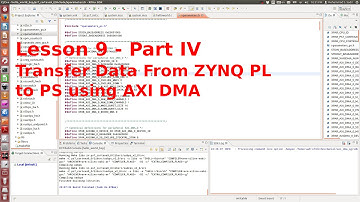 ZYNQ Training - session 09 - part IV - Transfer Data from PL to PS using AXI DMA