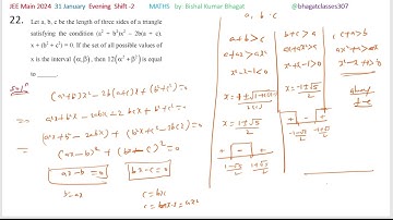Let a,b,c be the length of three sides of a triangle satisfying the condition (a2+b2)x2−2b(a+c)x+(b2