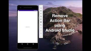 Remove Action Bar from Android Studio in 2021