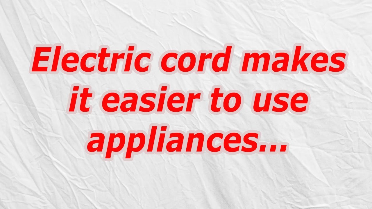 Electric cord makes it easier to use appliances (CodyCross Crossword