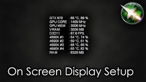 How to monitor FPS,CPU,GPU and RAM usage in Games [MSI AFTERBURNER]OSD - (2017)