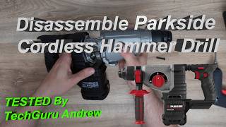 Parkside Performance Cordless Hammer Drill Disassemble