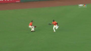 WSH@SF: Span hustles to the gap for a running catch