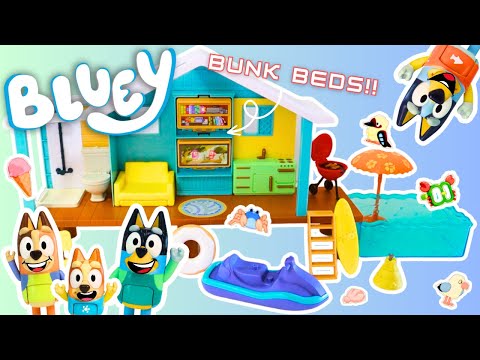 Bluey Ultimate Beach Cabin Playset Unboxing: Endless Fun & Imagination🏖️🌞| Kids' Toy Unboxing #Bluey