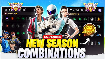 NEW Skill Combination For Cs Rank || Best Character Combination For Cs Rank New Season