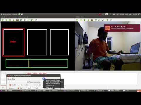 OpenCV/OpenNI Gesture Music Control
