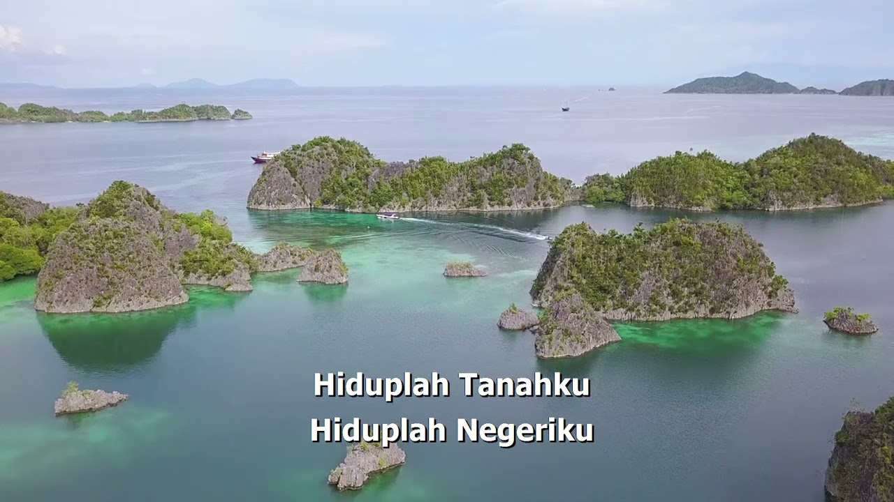 LAGU INDONESIA RAYA TEXT DAN FOOTAGE INDONESIA