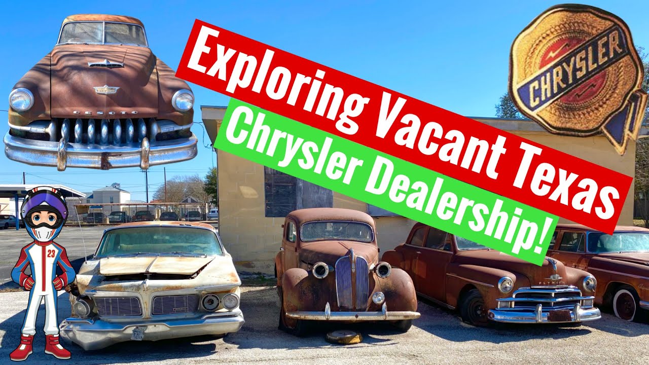 Exploring Abandoned Chrysler Car Dealership in Fredericksburg Texas