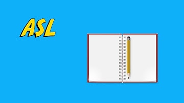 ASL: How to sign NOTEBOOK