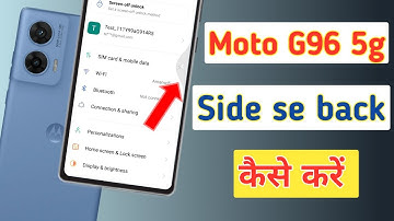 Motorola g96 5g me side se back kaise kare | How to hide back buttons in moto G96 5g