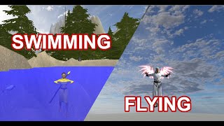 AnyRPG 0.12a New Features Demo | Swimming and Flying