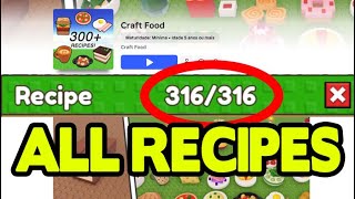 Todas as Receitas do Jogo Craft Food do Roblox screenshot 4