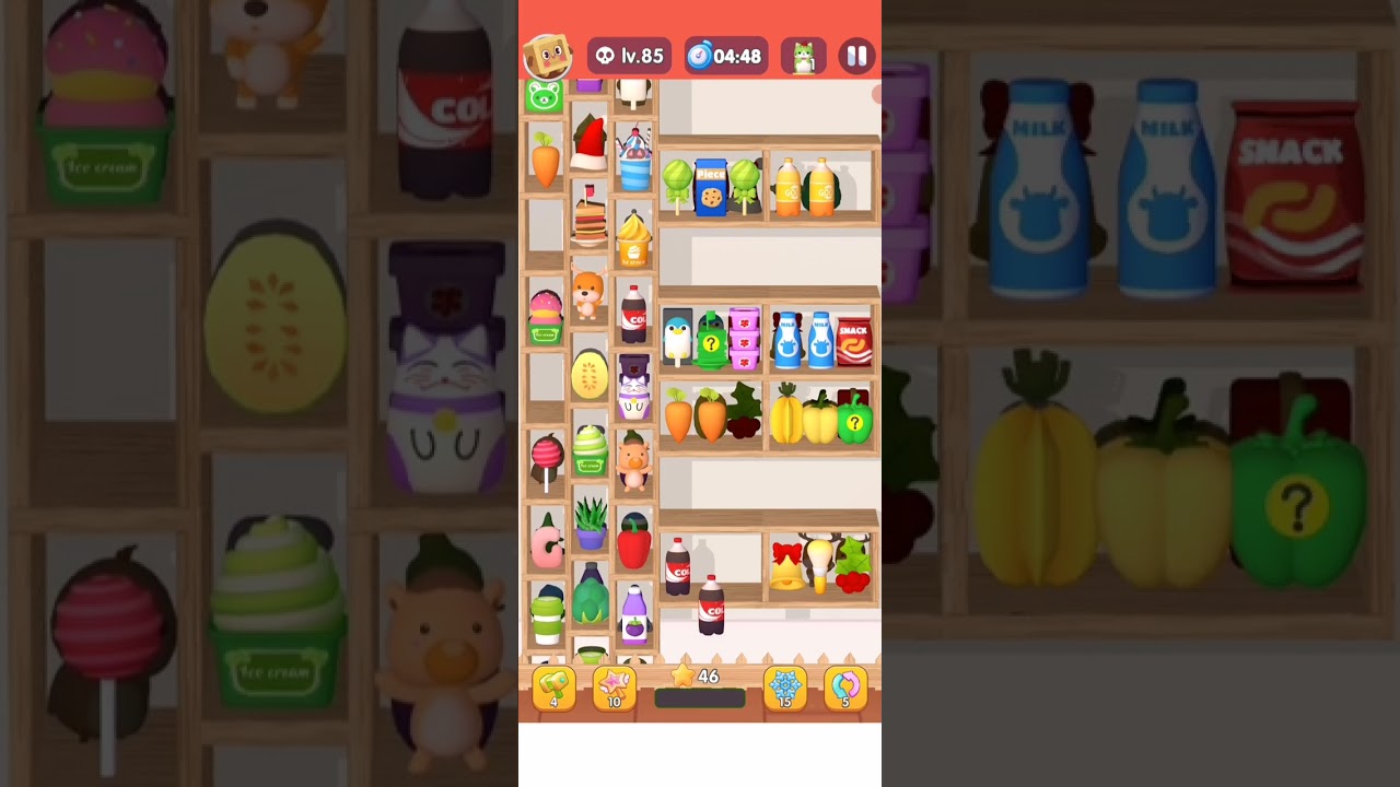 Goods Sort Level 85 Gameplay Sorting Games | Mind Crush