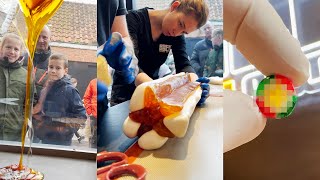 Making Christmas Candy In Front of a Live Audience (Satisfying Result)