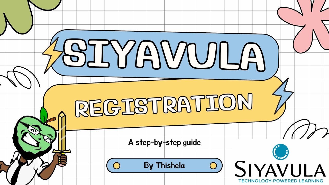 Registering on Siyavula, A Tutorial. - YouTube