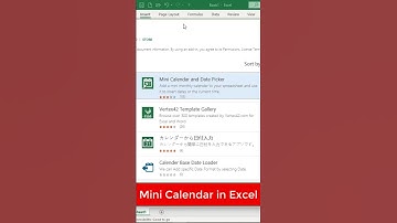 How to Insert Mini Calendar in Excel | MS Excel Telugu