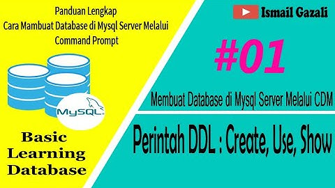 Membuat Database di Mysql Server Melalui CMD | Perintah Create, Show, Use | #Part1