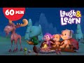 Animal Camping | Laugh &amp; Learn | Season 3 Compilation  | +60 Minutes Kids Cartoon Show