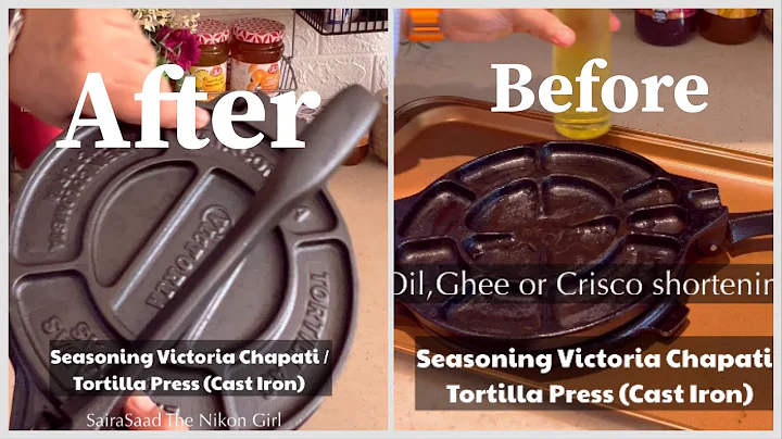 Roti Maker | How to season cast iron Roti / chapati maker | Seasoning best Victoria Tortilla press