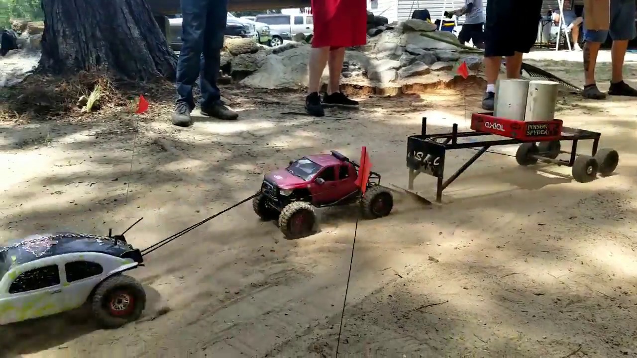 Crawlers Doing Work on the Sled Pull - RC Outlaws