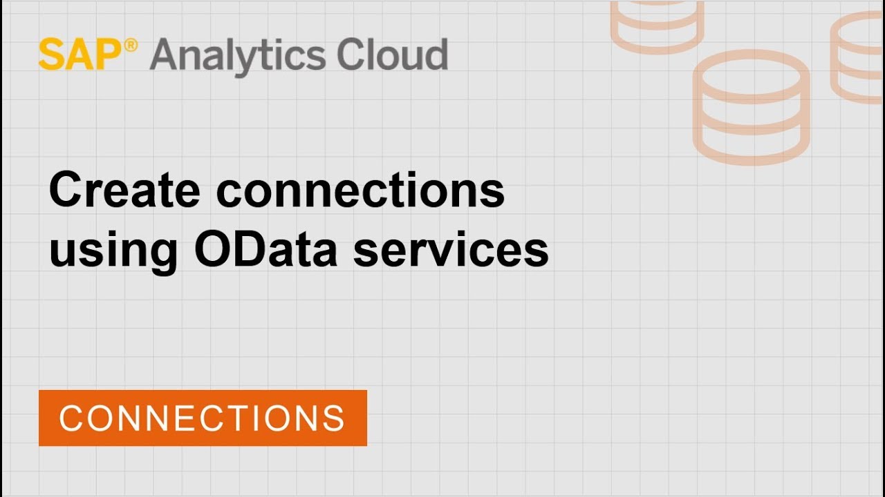 Create Connections Using Odata Services Sap Sap