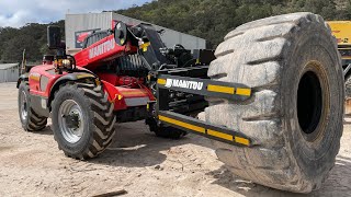 TH33 Pinza de llantas Manitou. Instalación y uso en MT-X 733 Mining