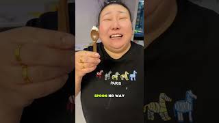 Zoe thought the spoon ruined her birthday cake… but the ending was super sweet! 😂🎂🍫 #shorts