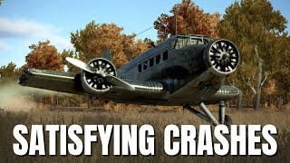 Satisfying Airplane Crashes & Emergency Landings! V275 | IL-2 Sturmovik Flight Simulator Crashes