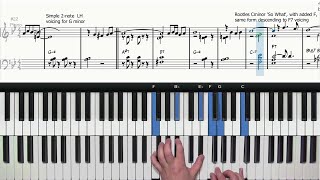 Jazz Piano Comping Voicings Demystified: Autumn Leaves