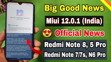 Miui 12.0.1.0 India Stable Update Redmi note 8, note 7 & 7s Date confirmed | Redmi note 8 Miui 12